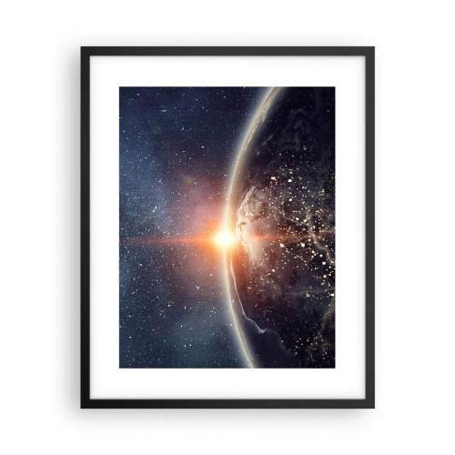 Pôster com moldura preta - Numa nova perspetiva - 40x50 cm