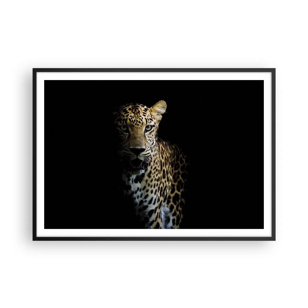 Pôster com moldura preta - Beleza escura - 100x70 cm