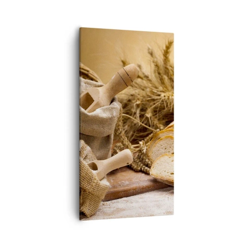 Quadro em tela - Pão de cada dia - 55x100 cm