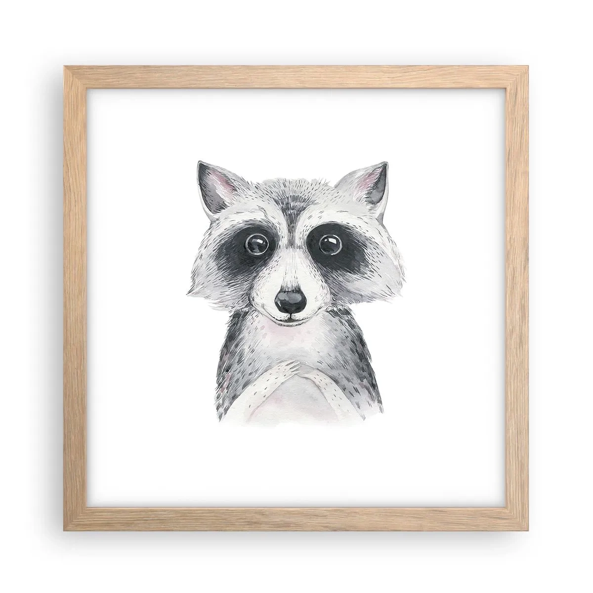 Pôster com moldura de carvalho claro - Um momento de emoção - 30x30 cm