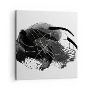 Quadro em tela - Emergido do preto - 60x60 cm