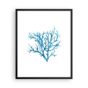 Pôster com moldura preta - Filigrana náutica - 40x50 cm