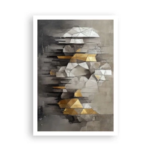 Pôster - Composição de gelo e luz - 70x100 cm