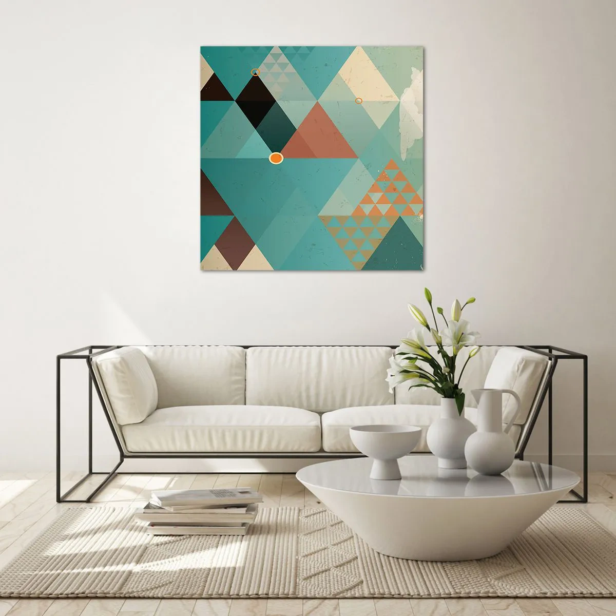 Quadro em vidro - A unidade de muitos, os muitos da unidade - 30x30 cm