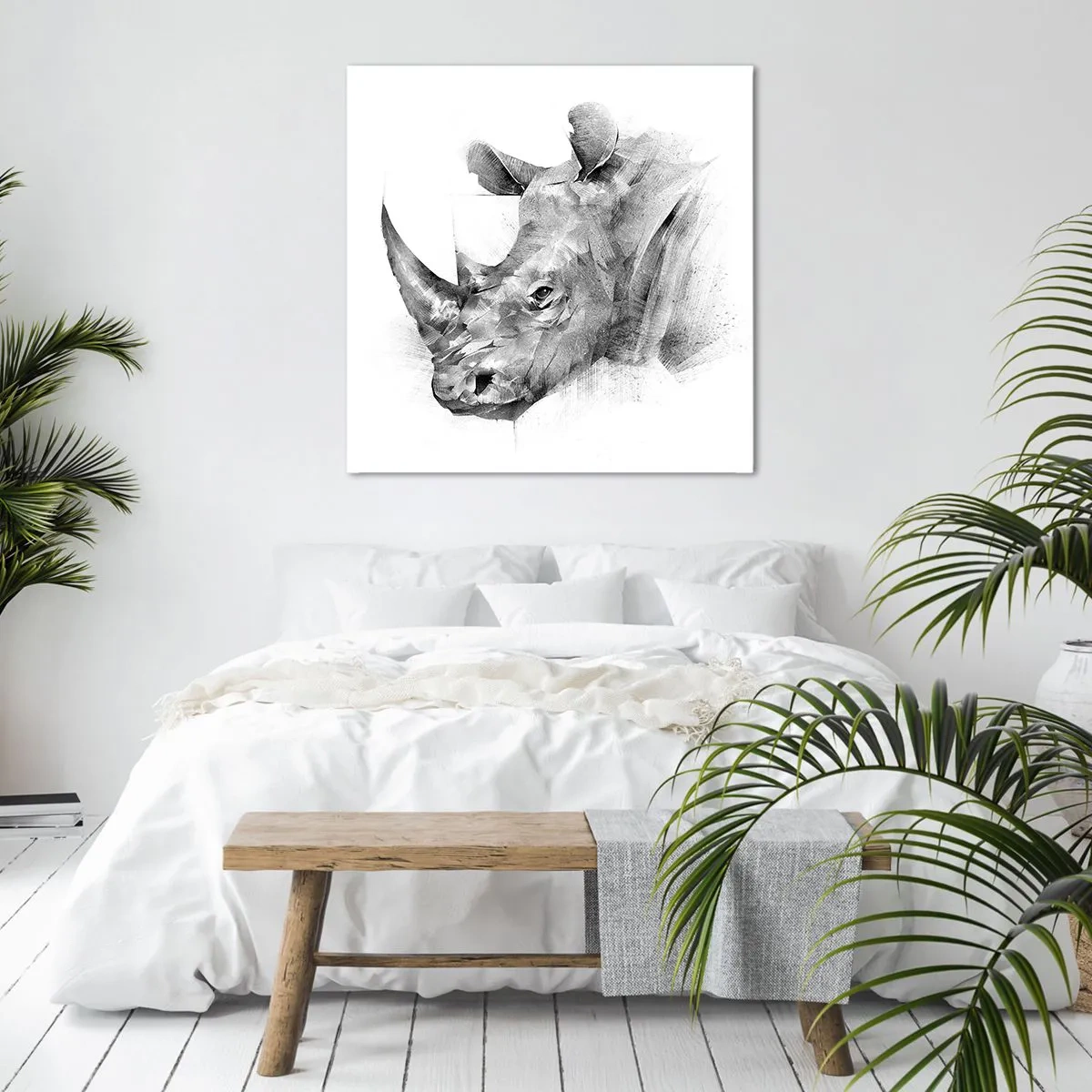 Quadro em tela - Retrato africano - 30x30 cm