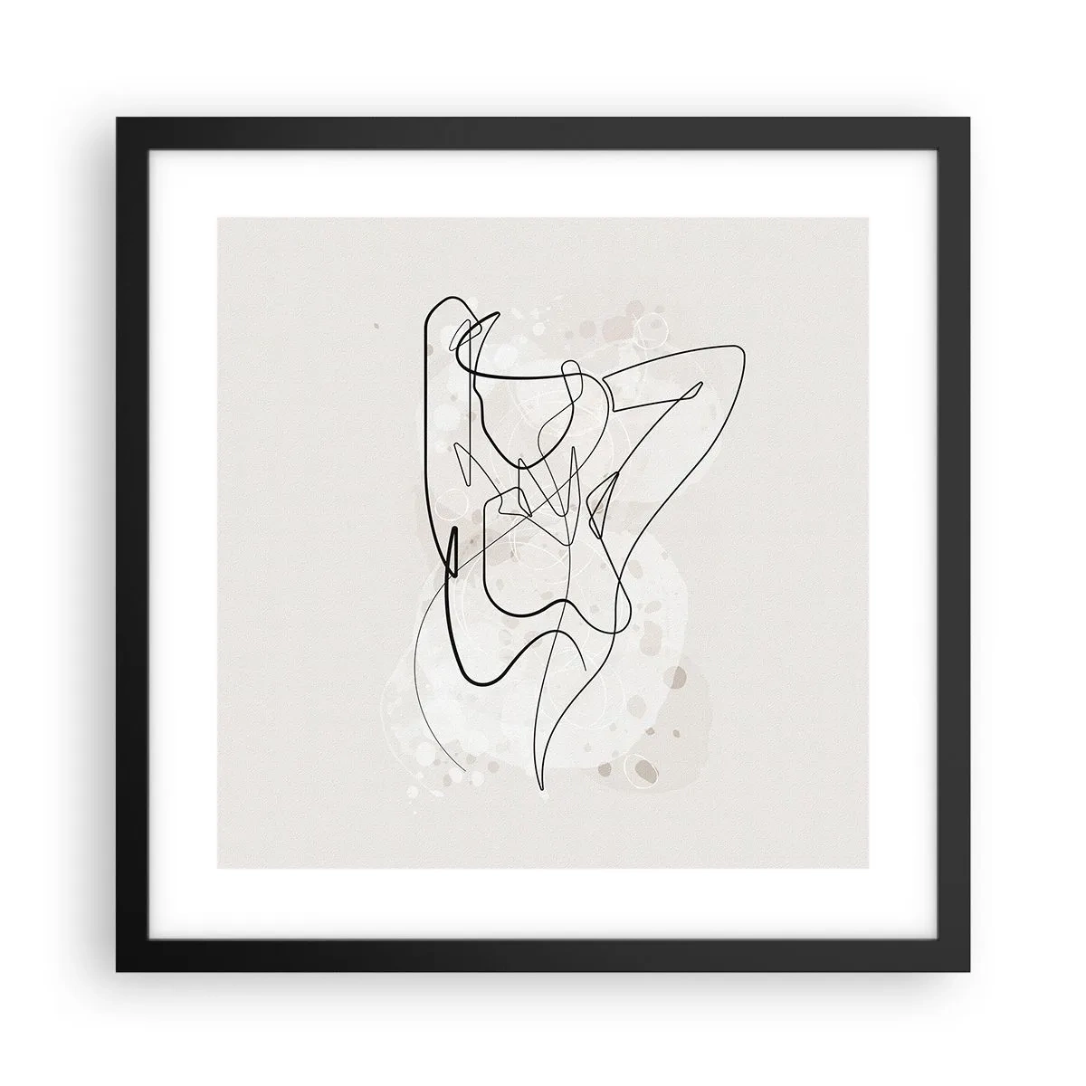 Pôster com moldura preta - A arte da sedução - 40x40 cm
