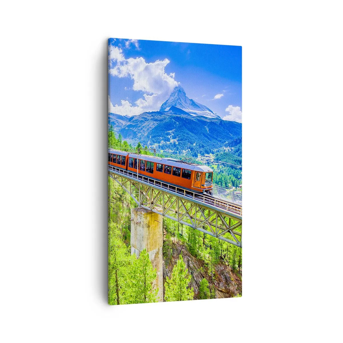 Quadro em tela - Hora dos Alpes - 45x80 cm