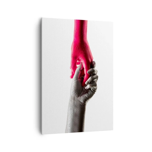 Quadro em tela - Juntos, mas diferentes - 70x100 cm