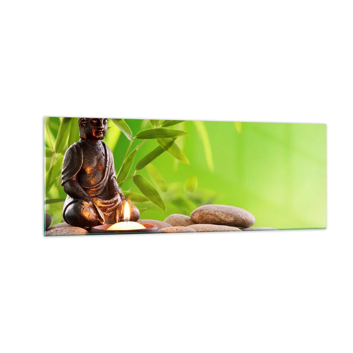 Quadro em vidro - A vida é linda - 140x50 cm