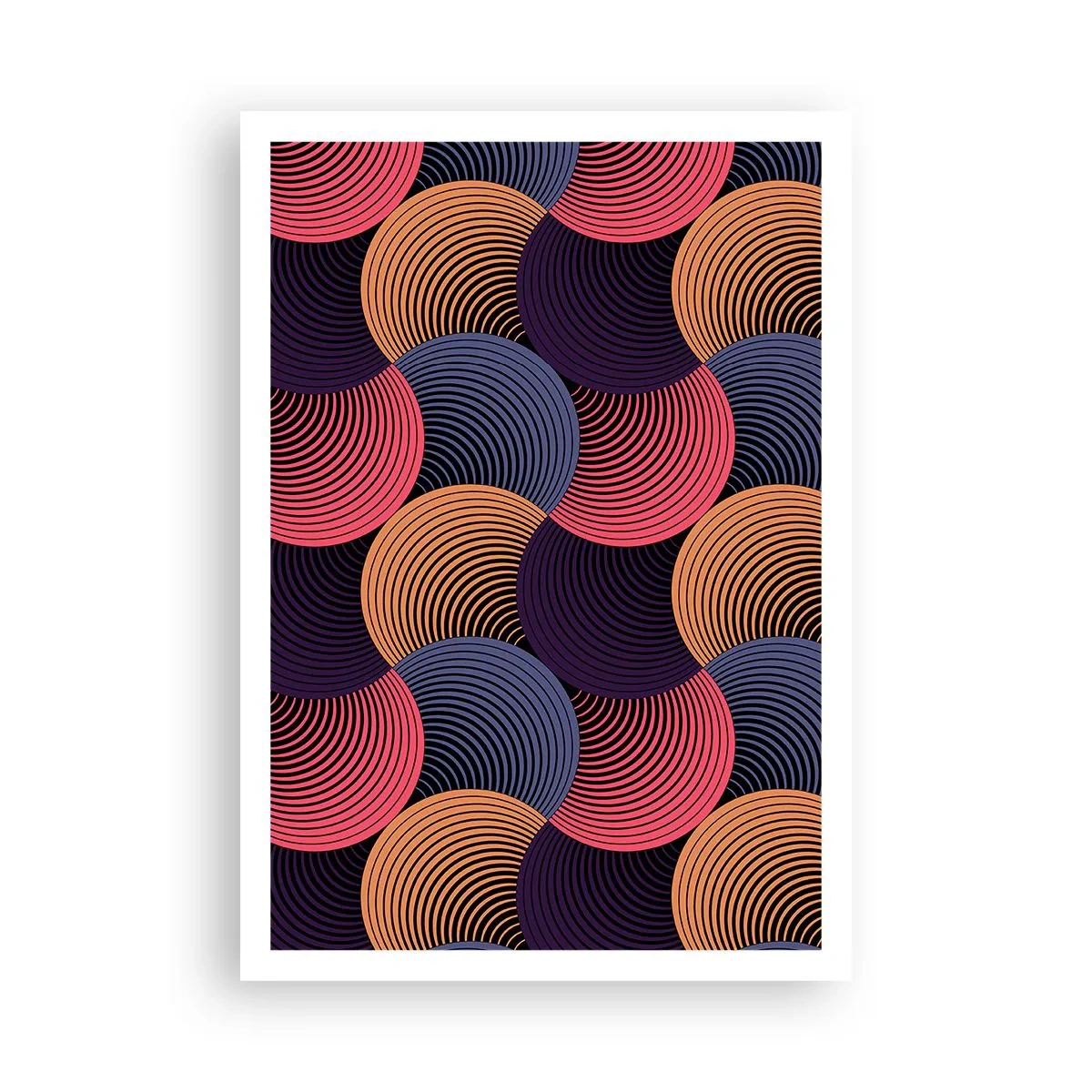 Pôster - Num ritmo circular - 70x100 cm