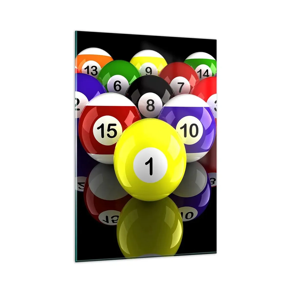 Quadro em vidro - As diferentes cores do jogo - 80x120 cm