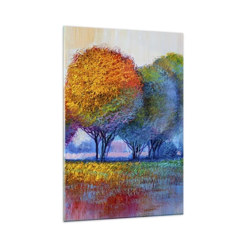 Quadro em vidro - Um amontoado de cores lascivas - 80x120 cm