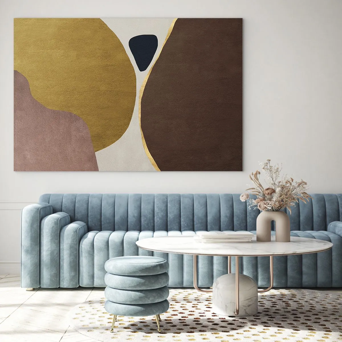 Quadro em vidro - Abstração – um lugar no espaço - 120x80 cm