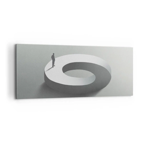 Quadro em tela - Seja inteligente - 100x40 cm