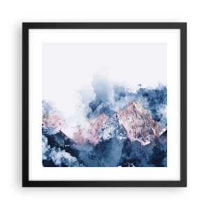 Pôster com moldura preta - Estes são os verdadeiros picos! - 40x40 cm
