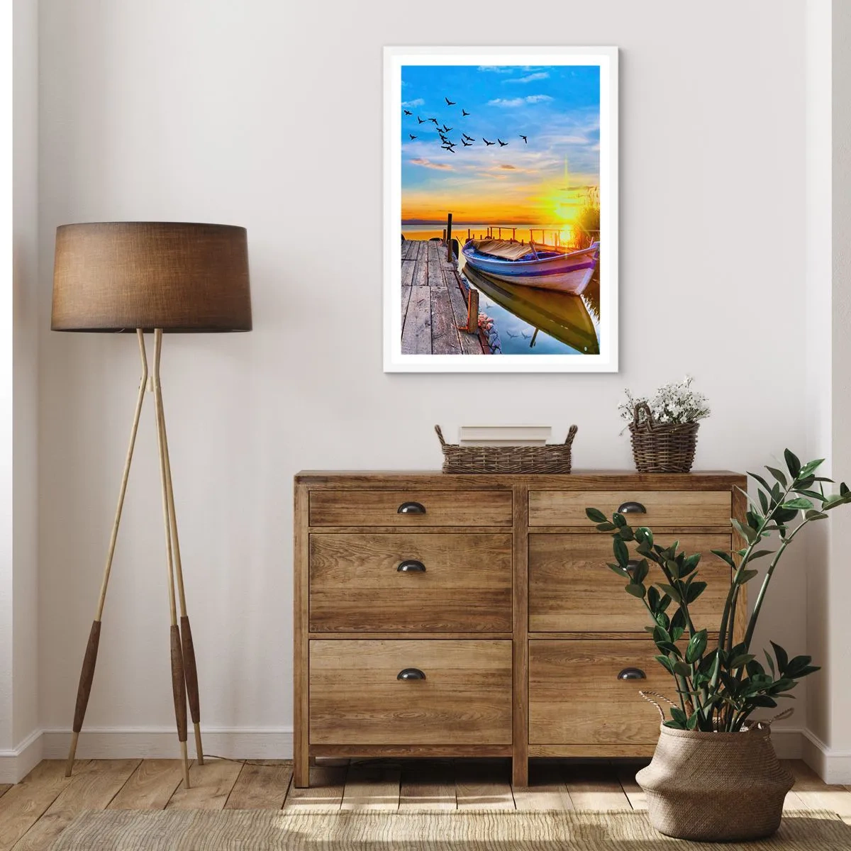 Pôster em moldura branca - Adeus, até amanhã - 70x100 cm