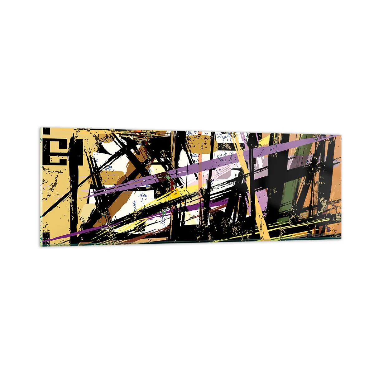 Quadro em vidro - Corte afiado - 90x30 cm