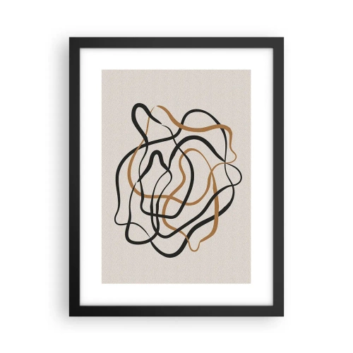 Pôster com moldura preta - Tudo deu errado - 30x40 cm