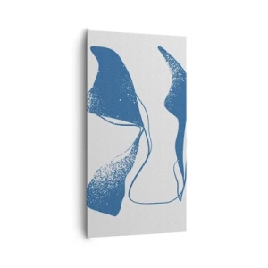 Quadro em tela - Abstração alada - 65x120 cm