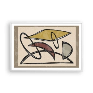 Pôster em moldura branca - Verticais e horizontais - 91x61 cm