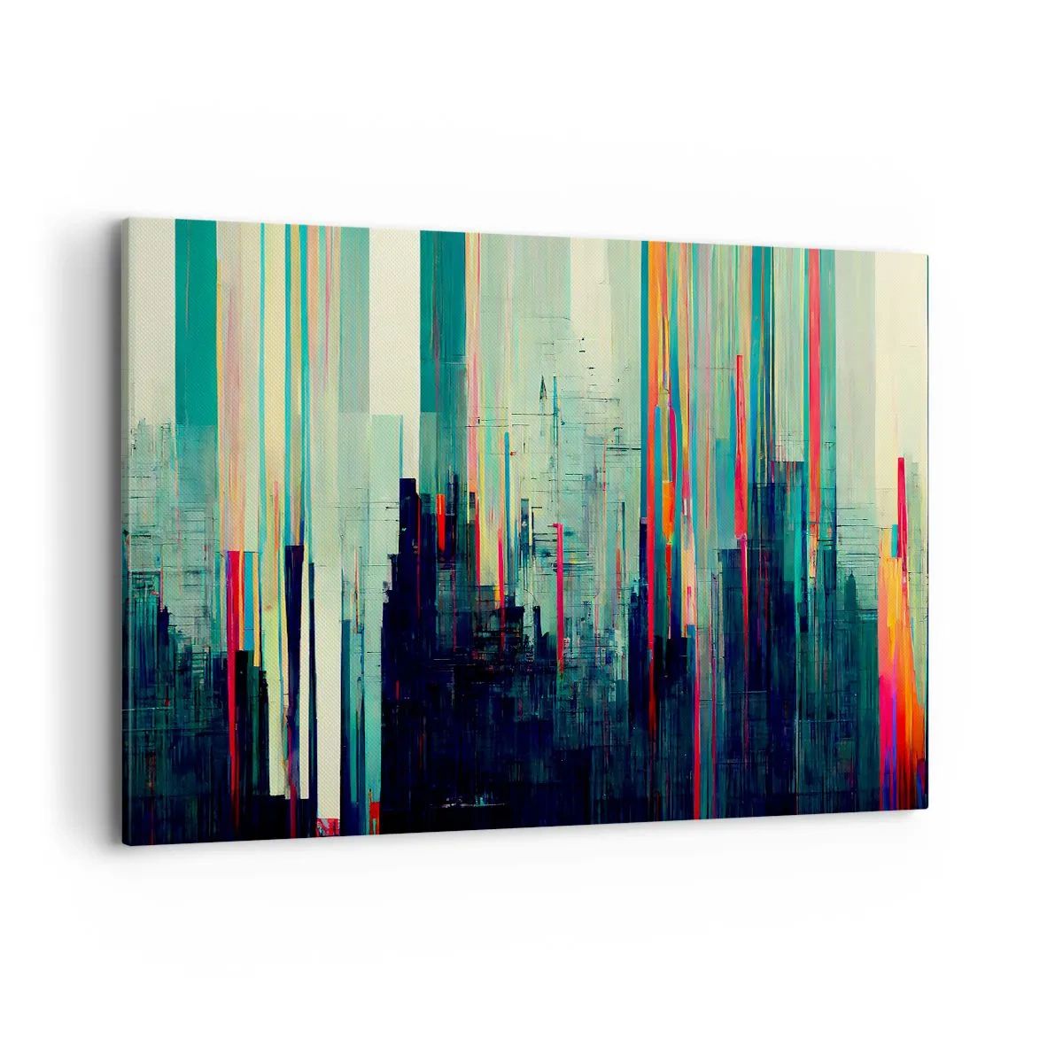 Quadro em tela - Cidade futurista - 100x70 cm