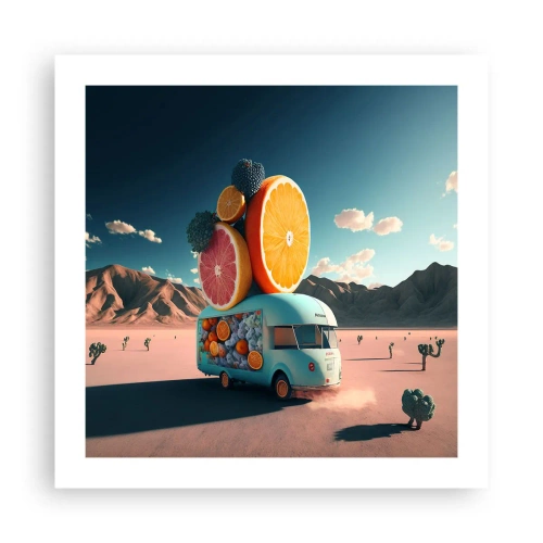 Pôster - O sabor das férias - 50x50 cm