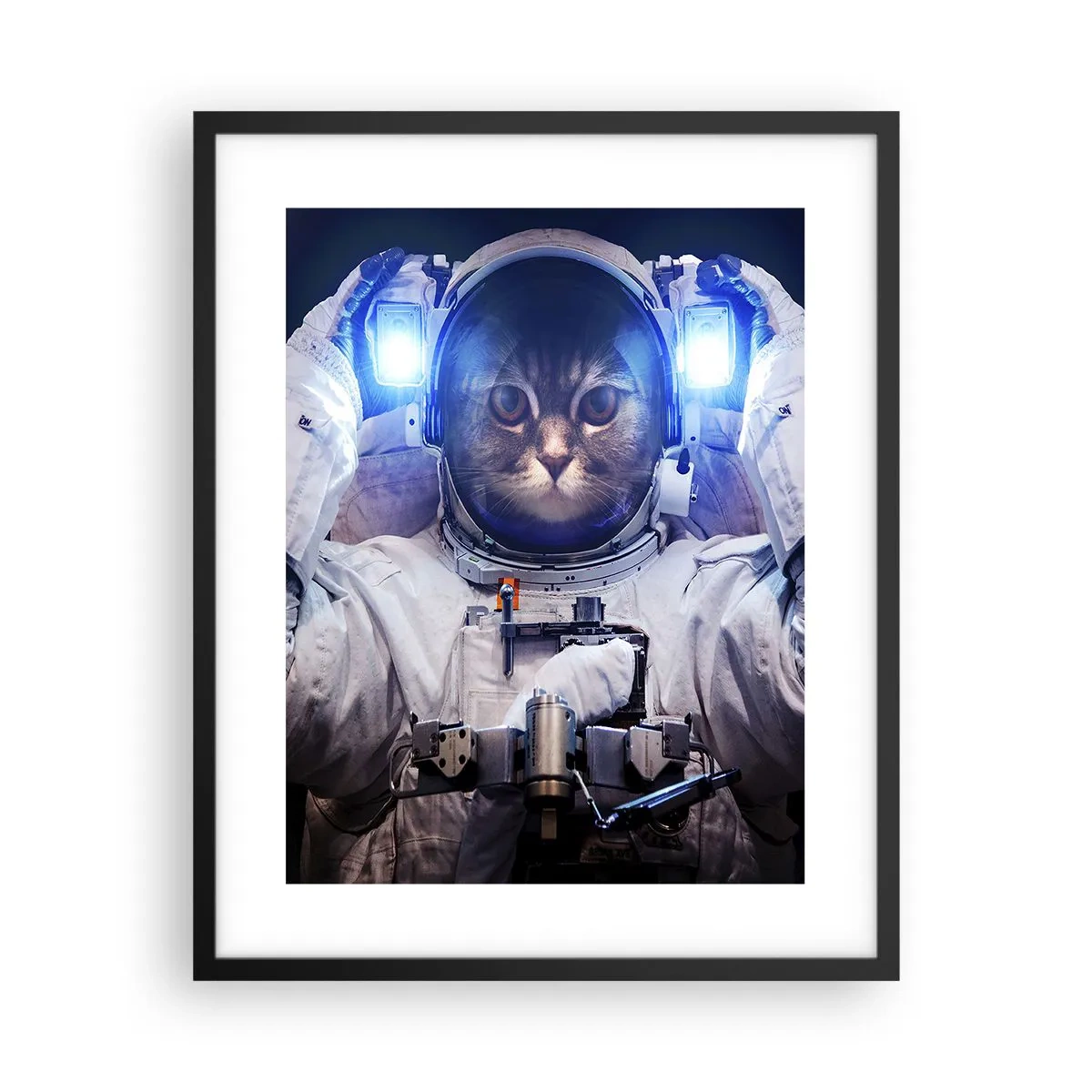 Pôster com moldura preta - Houston, temos um problema - 40x50 cm