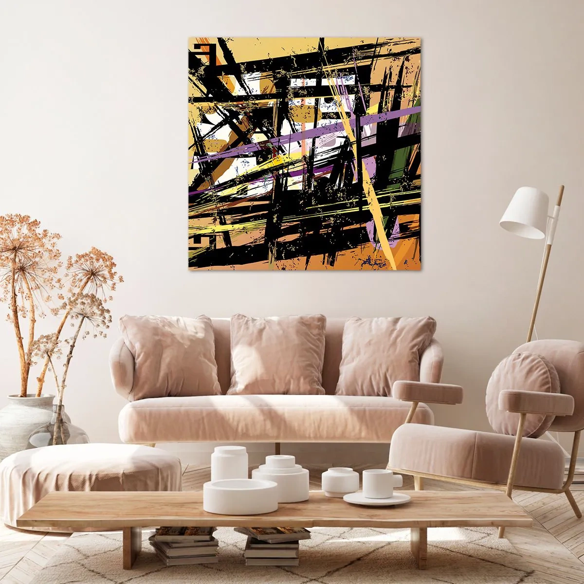 Quadro em tela - Corte afiado - 60x60 cm