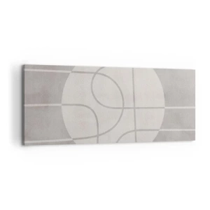Quadro em tela - Circular e direto - 120x50 cm
