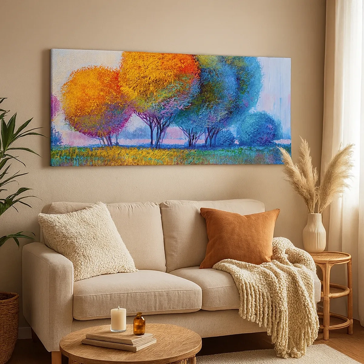 Quadro em tela - Um amontoado de cores lascivas - 30x30 cm