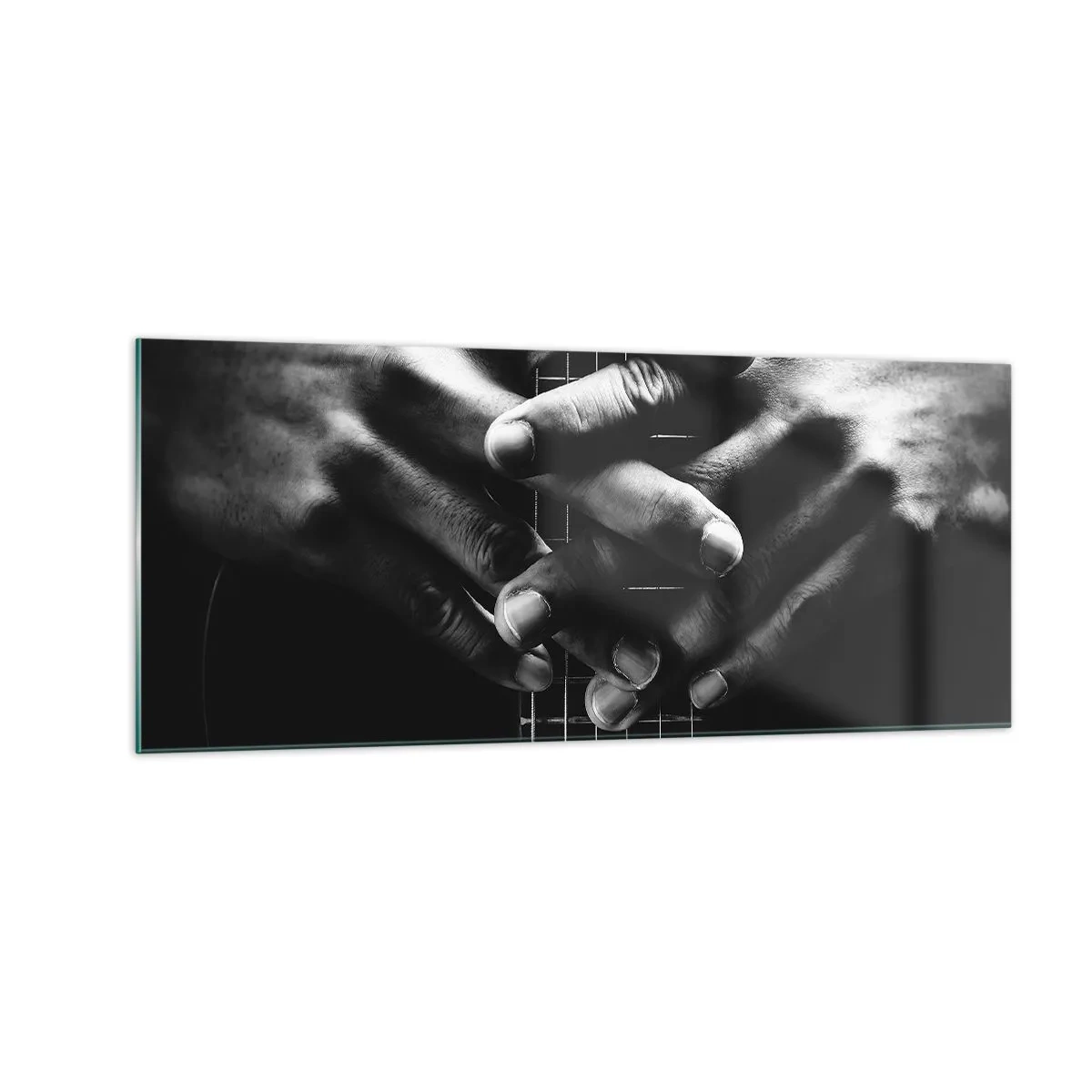 Quadro em vidro - Oração do artista - 100x40 cm