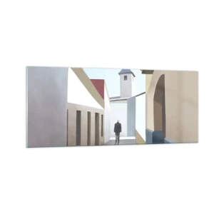 Quadro em vidro - Um passeio ensolarado - 100x40 cm