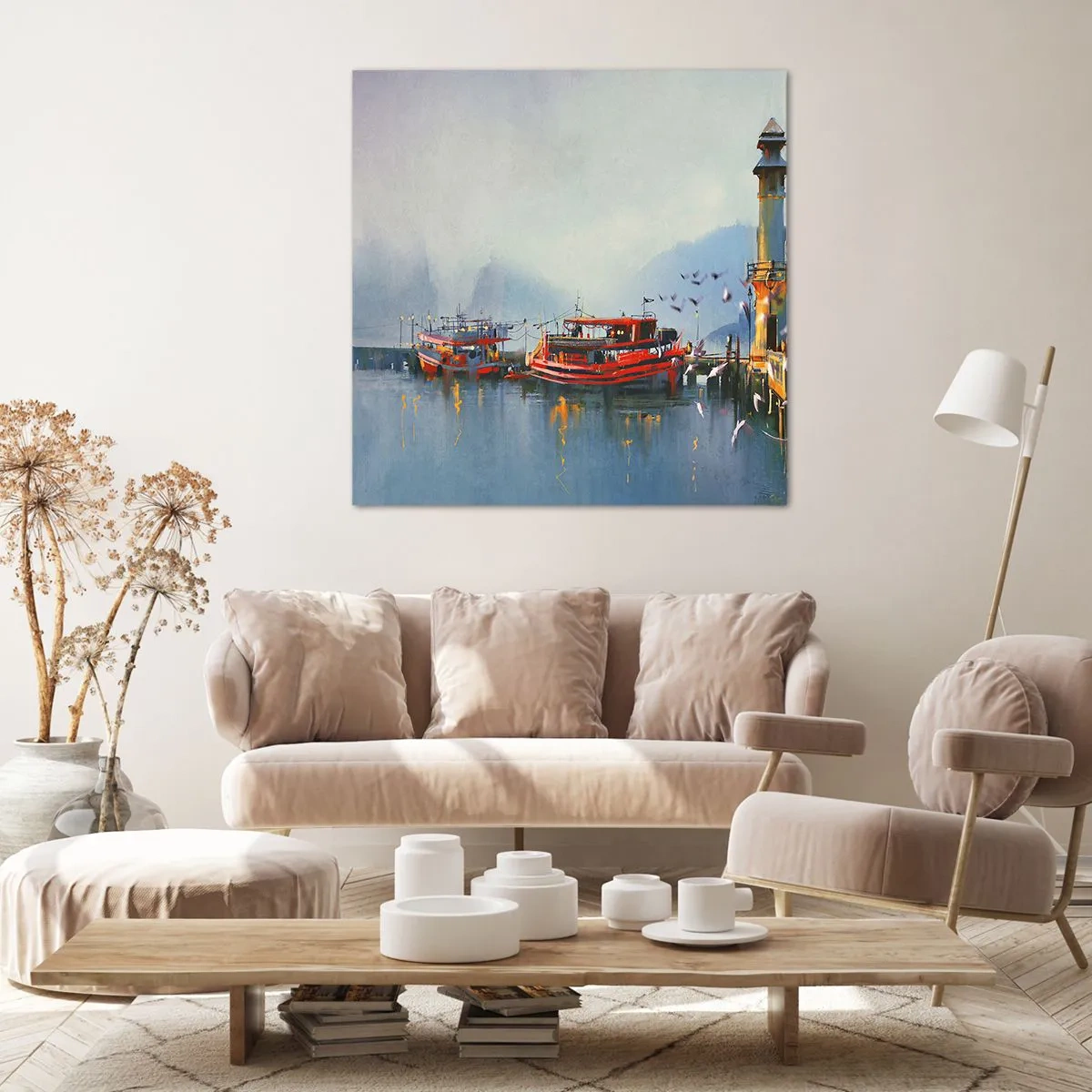 Quadro em tela - No fim do mundo - 40x40 cm