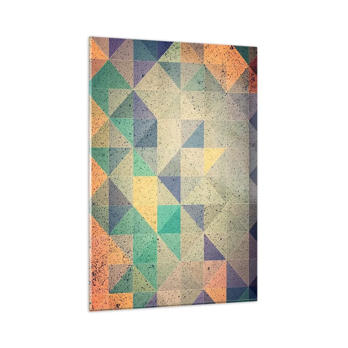 Quadro em vidro - República dos triângulos - 80x120 cm