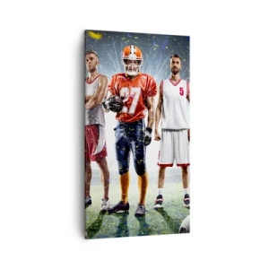 Quadro em tela - Gladiadores dos campos - 45x80 cm