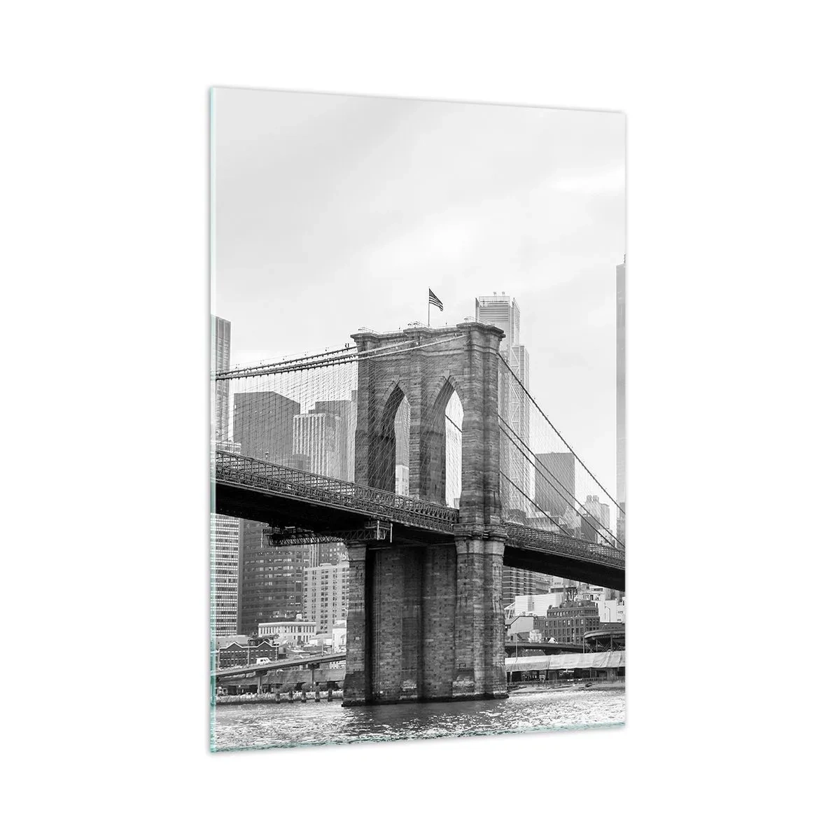 Quadro em vidro - Vibrações de Nova York - 50x70 cm