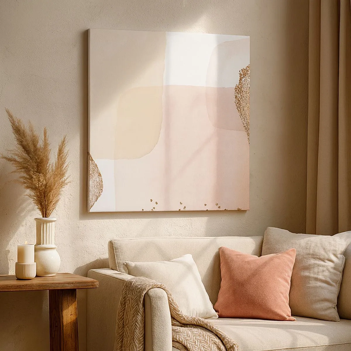 Quadro em tela - Olhar através da cor - 30x30 cm