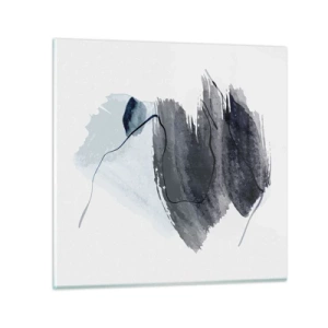 Quadro em vidro - Intensidade e movimento - 50x50 cm
