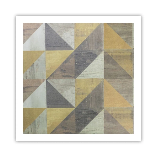 Pôster - Em ângulo com um triângulo - 60x60 cm