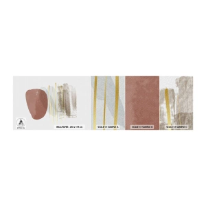 Amostra de Papel de Parede Standard Eco - Colunata abstrata - Abstração, Pedaço, Padrão Moderno - 100x30 cm