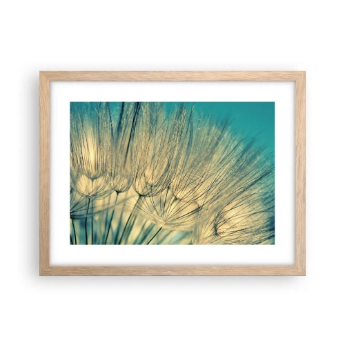 Pôster com moldura de carvalho claro - À espera do vento - 40x30 cm