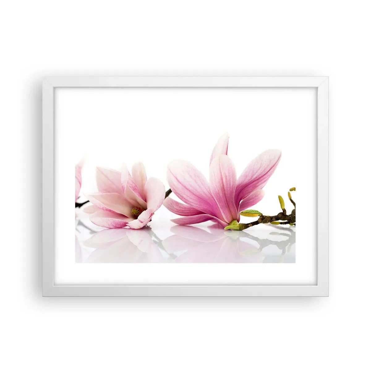 Pôster em moldura branca - Suave como um sopro de primavera - 40x30 cm