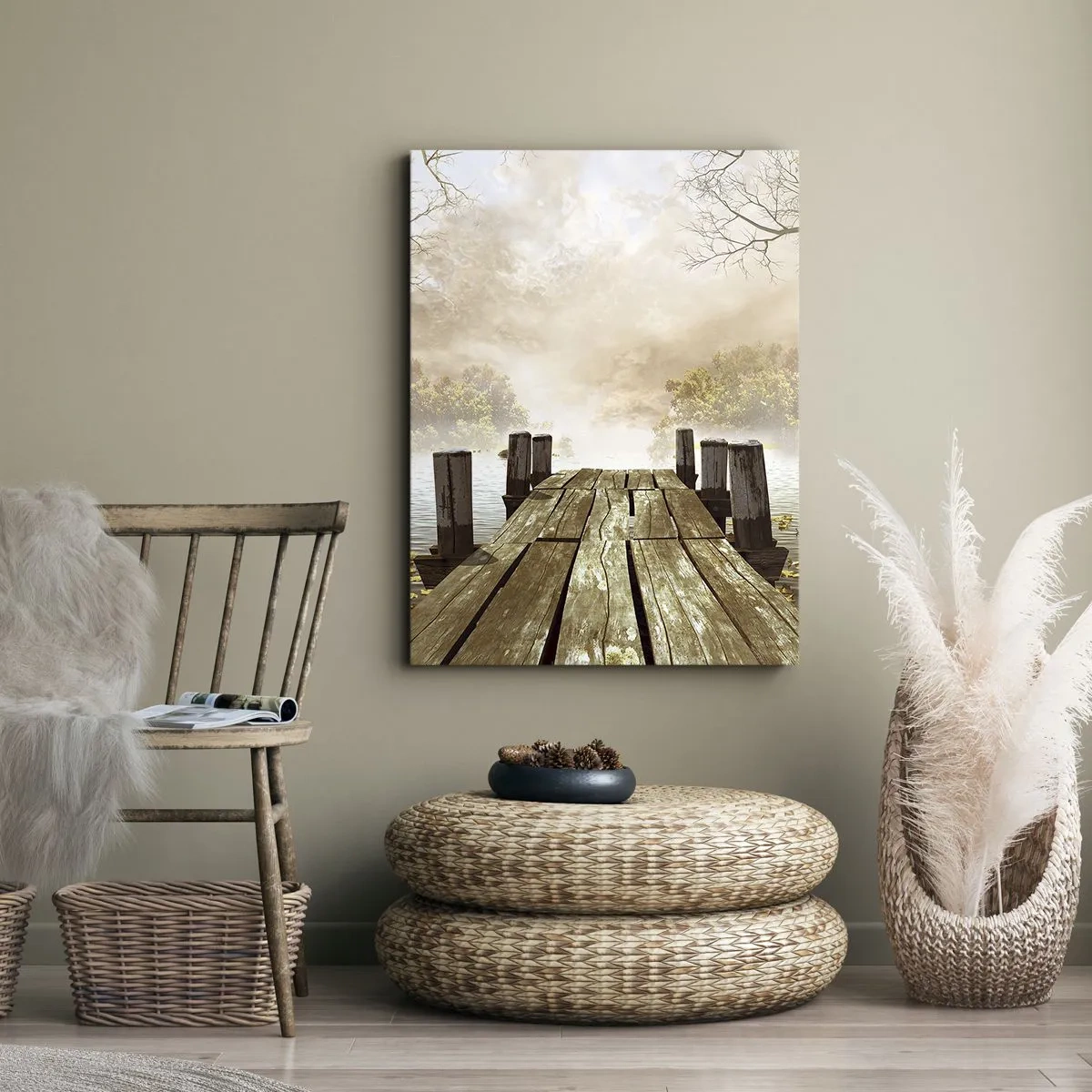 Quadro em tela - A leve tristeza do outono - 50x70 cm