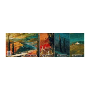 Amostra de papel de parede Premium Sand - Paisagem da Toscana - Paisagem, Toscana, Viagens - 100x30 cm