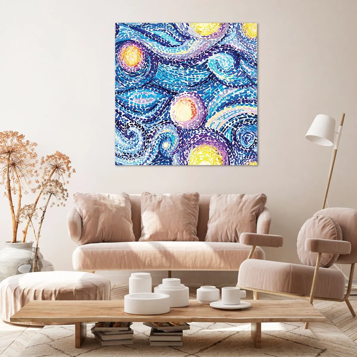 Quadro em tela - De um quadro de van Gogh - 30x30 cm