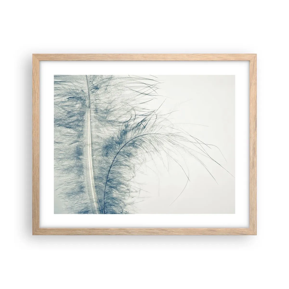 Pôster com moldura de carvalho claro - O sussurro da natureza - 50x40 cm
