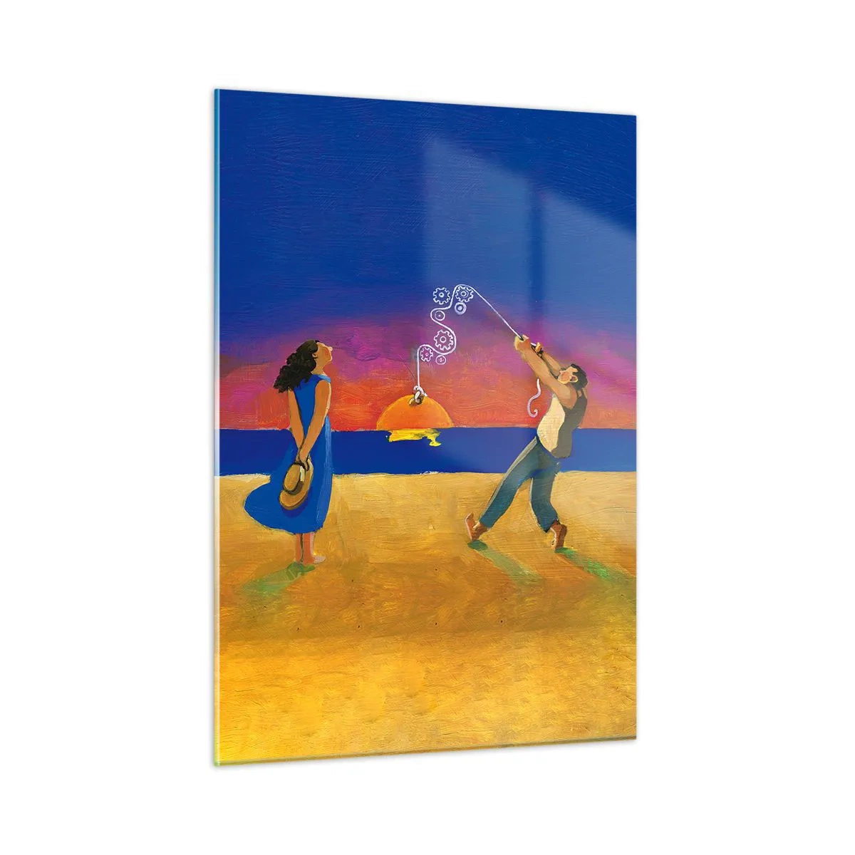 Quadro em vidro - Mais do que uma estrela do céu - 50x70 cm