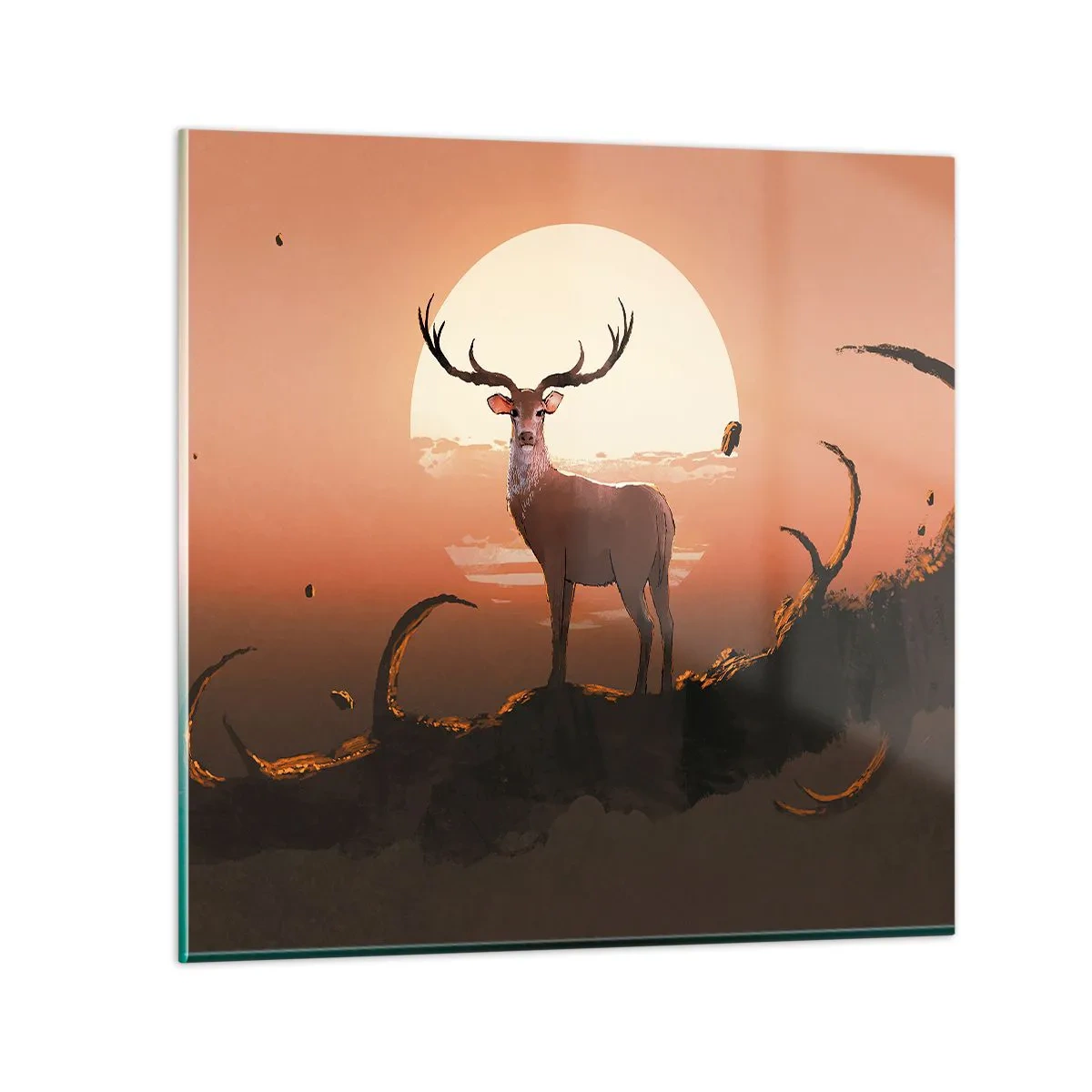 Quadro em vidro - Esta noite é diferente de qualquer outra - 70x70 cm