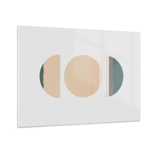 Quadro em vidro - Círculo entre círculos - 100x70 cm