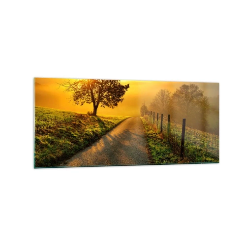 Quadro em vidro - Uma tarde agradável - 120x50 cm